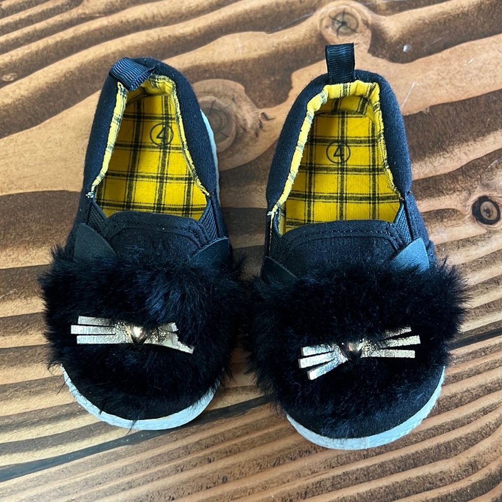 Cat & Jack kitty slip on shoes